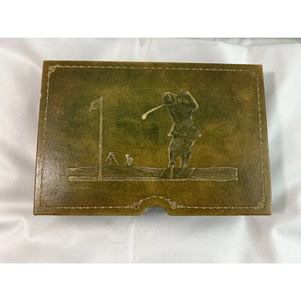 VTG Collectible‎ ceramic Unique Book Shape Jewelry/Decorative/business card Box